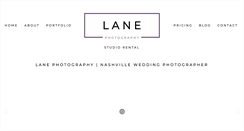 Desktop Screenshot of lanephotographyonline.com
